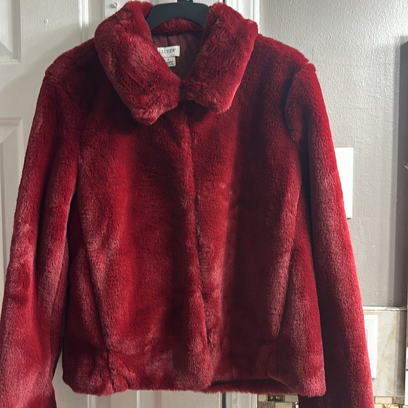 J.Crew Factory Faux Fur Jacket - Picture 3 of 3